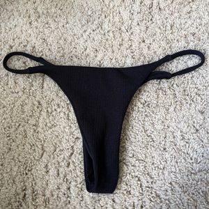 black thong bikini bottoms